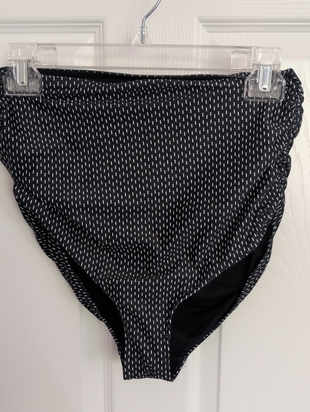 Albion Fit Simone High Waisted Swim Bottoms - Midnight Dash - M